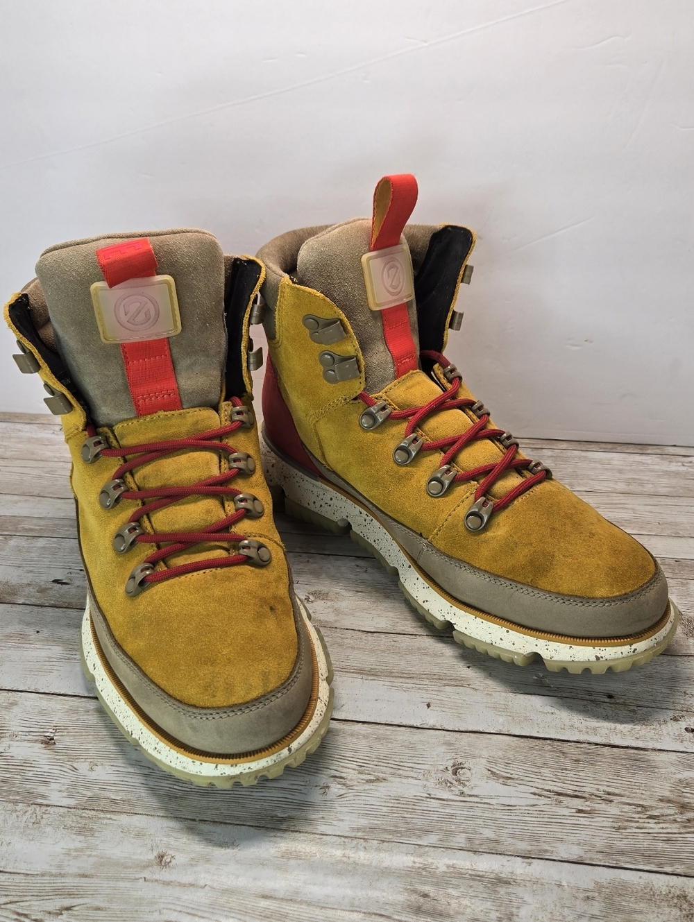 Cole Haan X ZeroGrand Insulated Hiker Boots Tan  C34013 Mens Sz 7.5